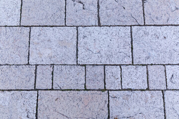 Obraz premium Paving stones are carefully arranged.