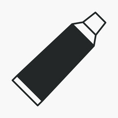 Dental hygiene sign. Toothpaste vector icon isolated on white background.