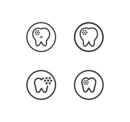 Dental clinic. Tooth icon dental clinic