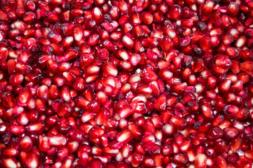Granos de fruta de granada
