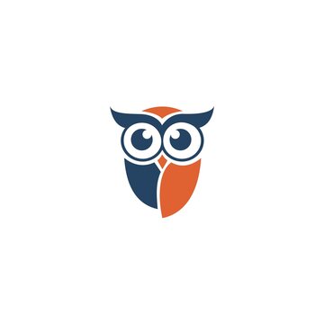 owl logo vector illustration template