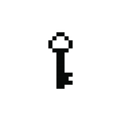 Obraz premium Pixel key for games and web sites. Pixel art. 8 bit