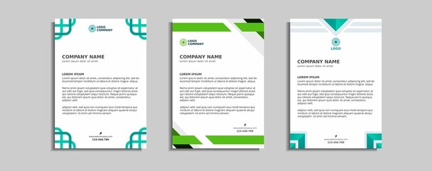 modern corporate letterhead template design