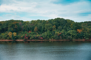 初秋の湖