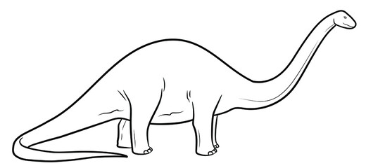 Dinosaur vector stock illustration.