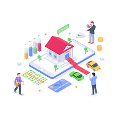 Obraz premium Mobile Banking 