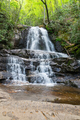 Naklejka na ściany i meble Laurel Falls in Great Smoky Mountains National Park