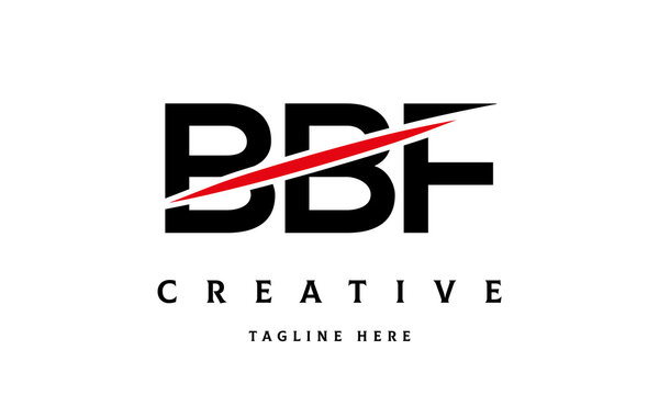 BBF creative cut three latter logo