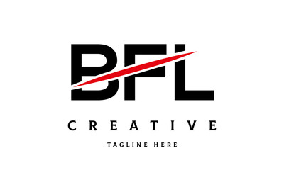 BFL creative cut three latter logo