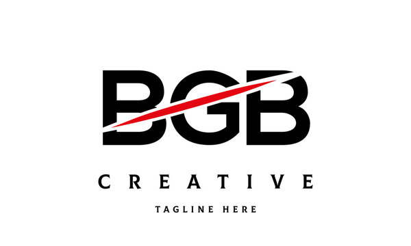 BGB creative cut three latter logo