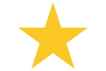 Yellow star. Christmas star icon. Shine rate symbol. Rating illustration