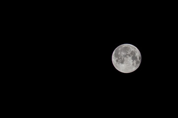 Super moon close up, night shot of a full moon
