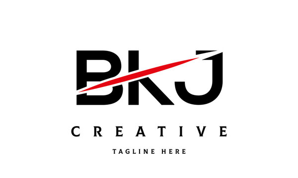 BKJ creative cut three latter logo
