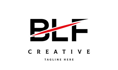 BLF creative cut three latter logo