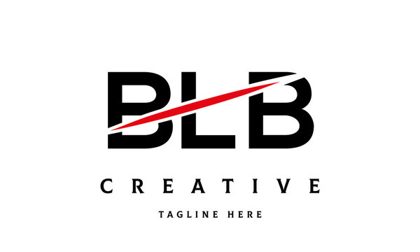 BLB creative cut three latter logo