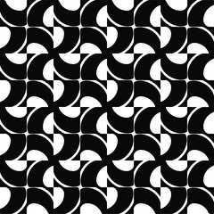 Seamless vector pattern in geometric ornamental style. Black pattern.Design element for prints, backgrounds, template, web pages and textile pattern. Geometric art.