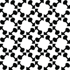 Seamless vector pattern in geometric ornamental style. Black pattern.Design element for prints, backgrounds, template, web pages and textile pattern. Geometric art.