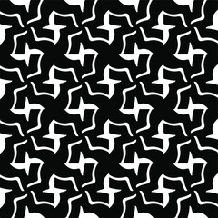 Seamless vector pattern in geometric ornamental style. Black pattern.Design element for prints, backgrounds, template, web pages and textile pattern. Geometric art.