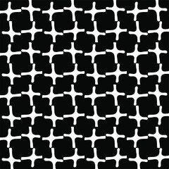Seamless vector pattern in geometric ornamental style. Black pattern.Design element for prints, backgrounds, template, web pages and textile pattern. Geometric art.