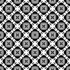  Seamless vector pattern in geometric ornamental style. Black pattern.Design element for prints, backgrounds, template, web pages and textile pattern. Geometric art.