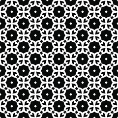  Seamless vector pattern in geometric ornamental style. Black pattern.Design element for prints, backgrounds, template, web pages and textile pattern. Geometric art.