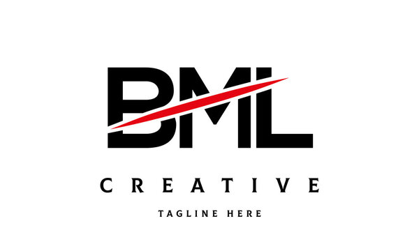 BML creative cut three latter logo