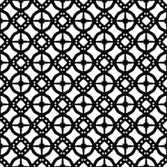 Naklejka premium Seamless vector pattern in geometric ornamental style. Black pattern.Design element for prints, backgrounds, template, web pages and textile pattern. Geometric art.
