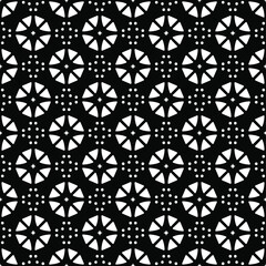  Seamless vector pattern in geometric ornamental style. Black pattern.Design element for prints, backgrounds, template, web pages and textile pattern. Geometric art.