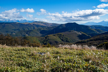 秋のビーナスライン　三峰展望台からの眺め（長野県）