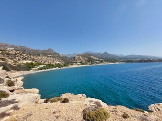 Greek landscape on the island of crete