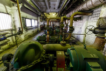 An old factory hall in an old fire station.