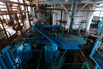 An old factory hall in an old fire station.