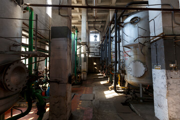 An old factory hall in an old fire station.