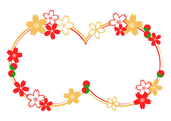 桜のフレーム素材