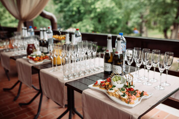 reception at the restaurant