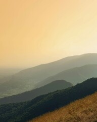 sunrise in the mountains