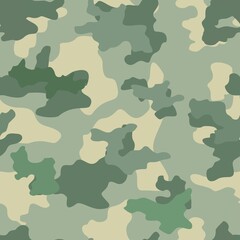 Fototapeta premium light green camouflage pattern, trendy modern print.