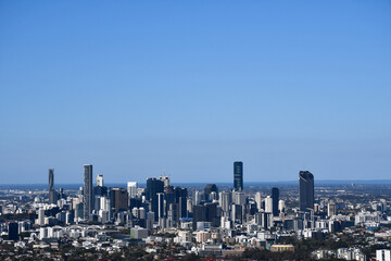Skyline of the city of Brisbane in Queensland, Australia (September 2019)