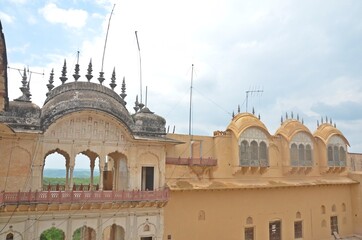 Fototapeta premium Exterior of bala fort ( palace) alwar rajasthan india 