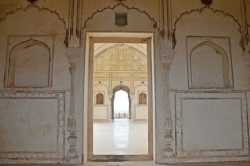 Fototapeta na wymiar Exterior of bala fort ( palace) alwar rajasthan india 