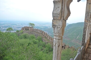  Exterior of bala fort ( palace) alwar rajasthan india 