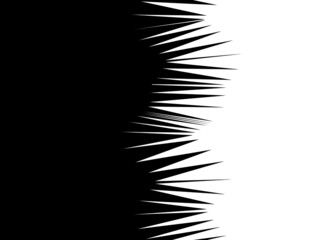 Fototapeta na wymiar Modern transition from black to white broken sharp lines. Abstract vector illustration.