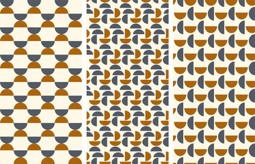 Seamless pattern in abstract geometric style.Vector illustration
