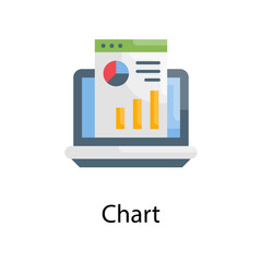 chart vector flat Icon Design illustration. Web Analytics Symbol on White background EPS 10 File