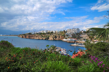 Old town (Kaleici) in Antalya, Türkiye.