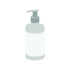 Flat Soap Liquid Plastic Bottle Vector Design Illustration