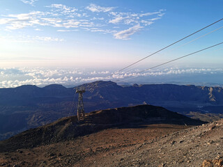 Naklejka premium View from the top of the Teide volcano