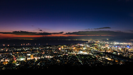 静岡県沼津市 香貫山公園からの夜景