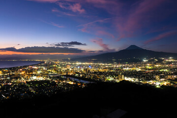 静岡県沼津市 香貫山公園からの夜景