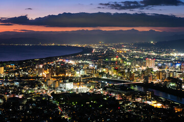 静岡県沼津市 香貫山公園からの夜景